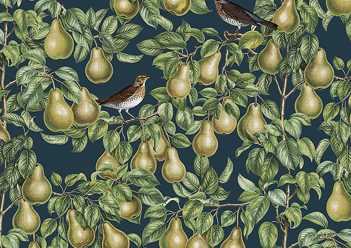 Pears, Silent Night - Made to Measure Curtains - Image 8